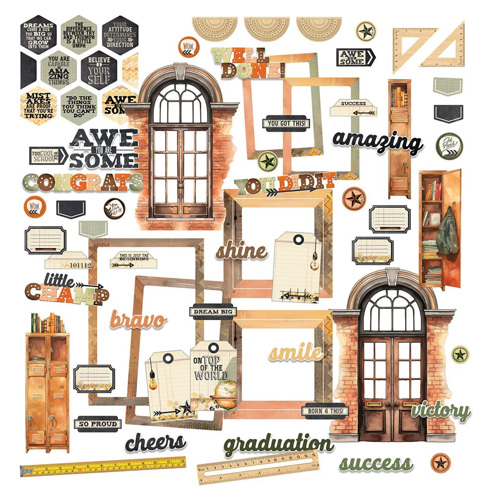 49 And Market Academia Die-Cuts Elements