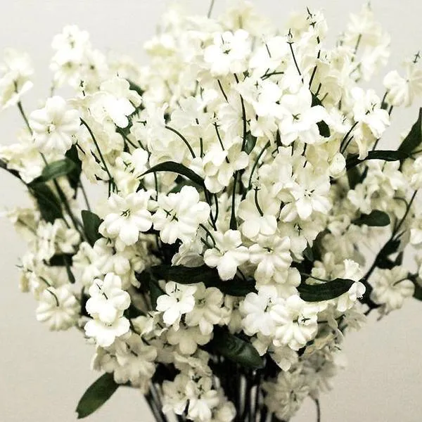 Baby Breath Bush Artificial Silk Flowers - Cream