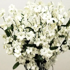 Baby Breath Bush Artificial Silk Flowers - Cream