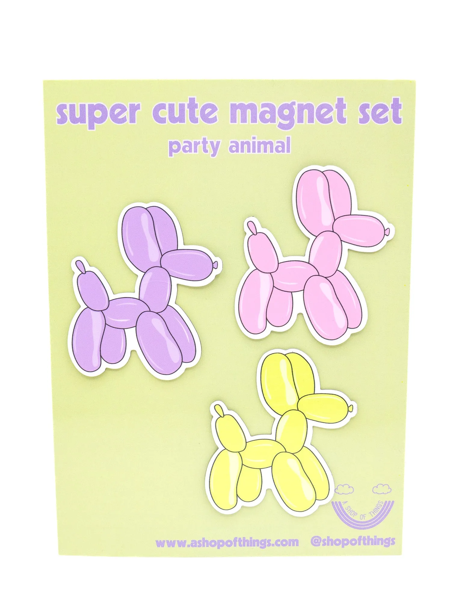 Balloon Animals Magnet Set