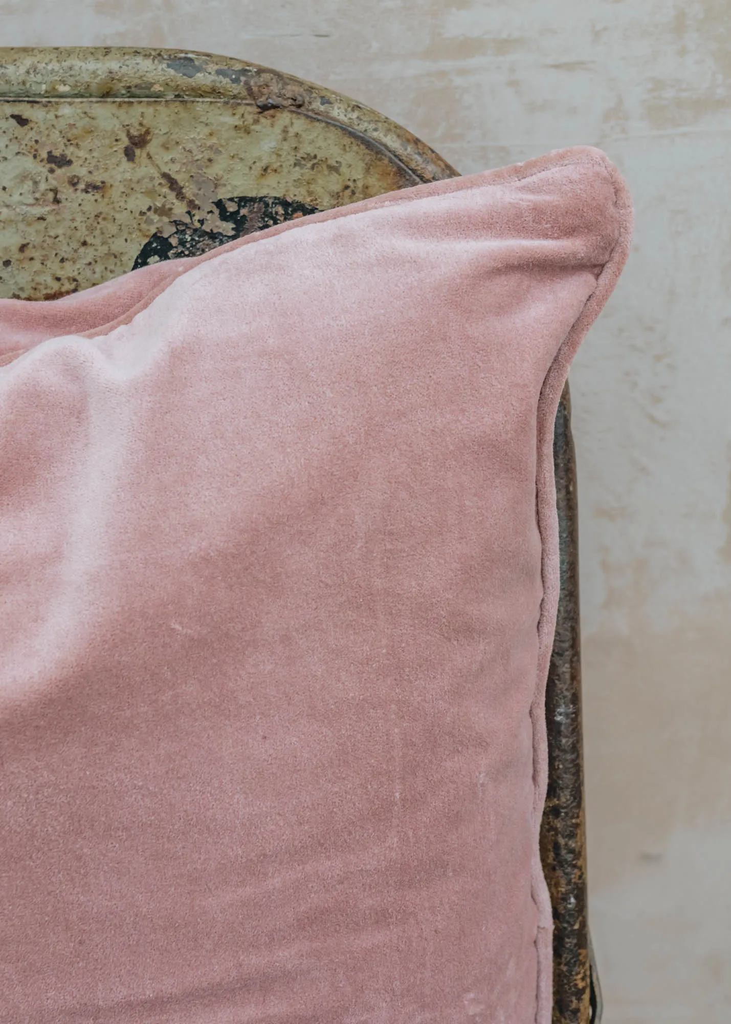 Blush Velvet Cushion