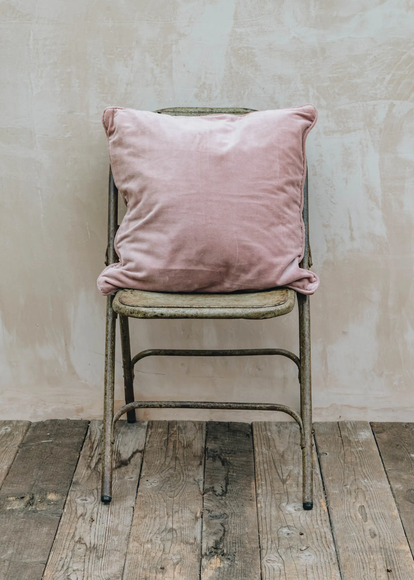 Blush Velvet Cushion