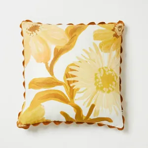 Bonnie & Neil Cornflower Mustard Cushion 60cm