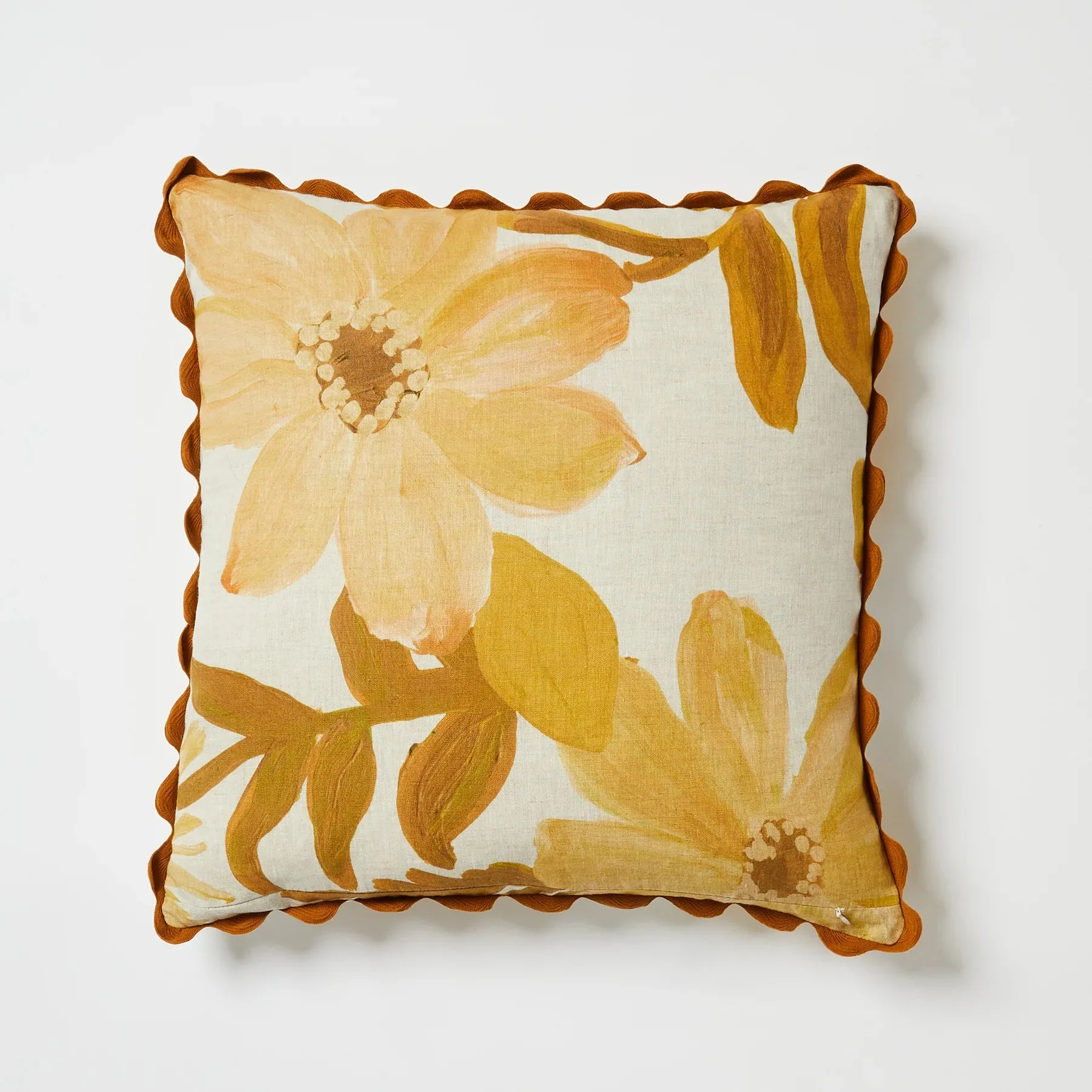 Bonnie & Neil Cornflower Mustard Cushion 60cm