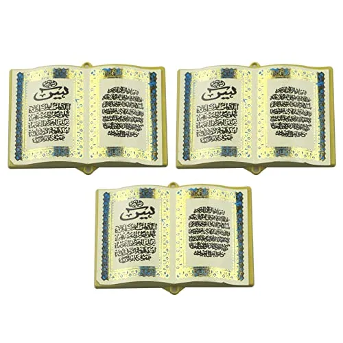 CALANDIS 3X Eid Book Fridge Magnets Board Stickers Note Holder for Kitchen Ornaments B