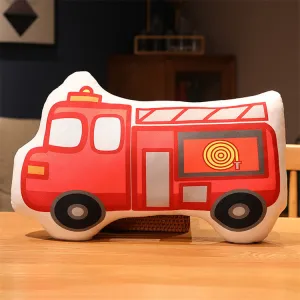 Cartoon Stuffed Vehicle Pillow | Fire Truck