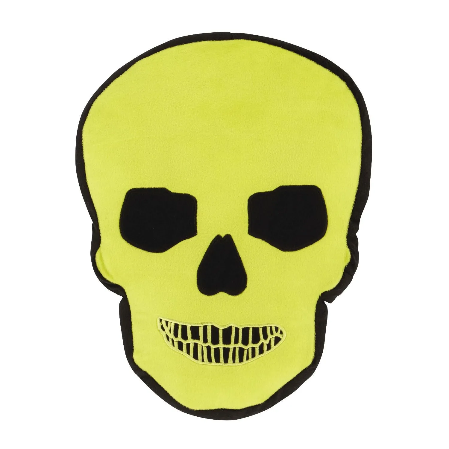 Catherine Lansfield Fluorescent Skull Shaped Cushion