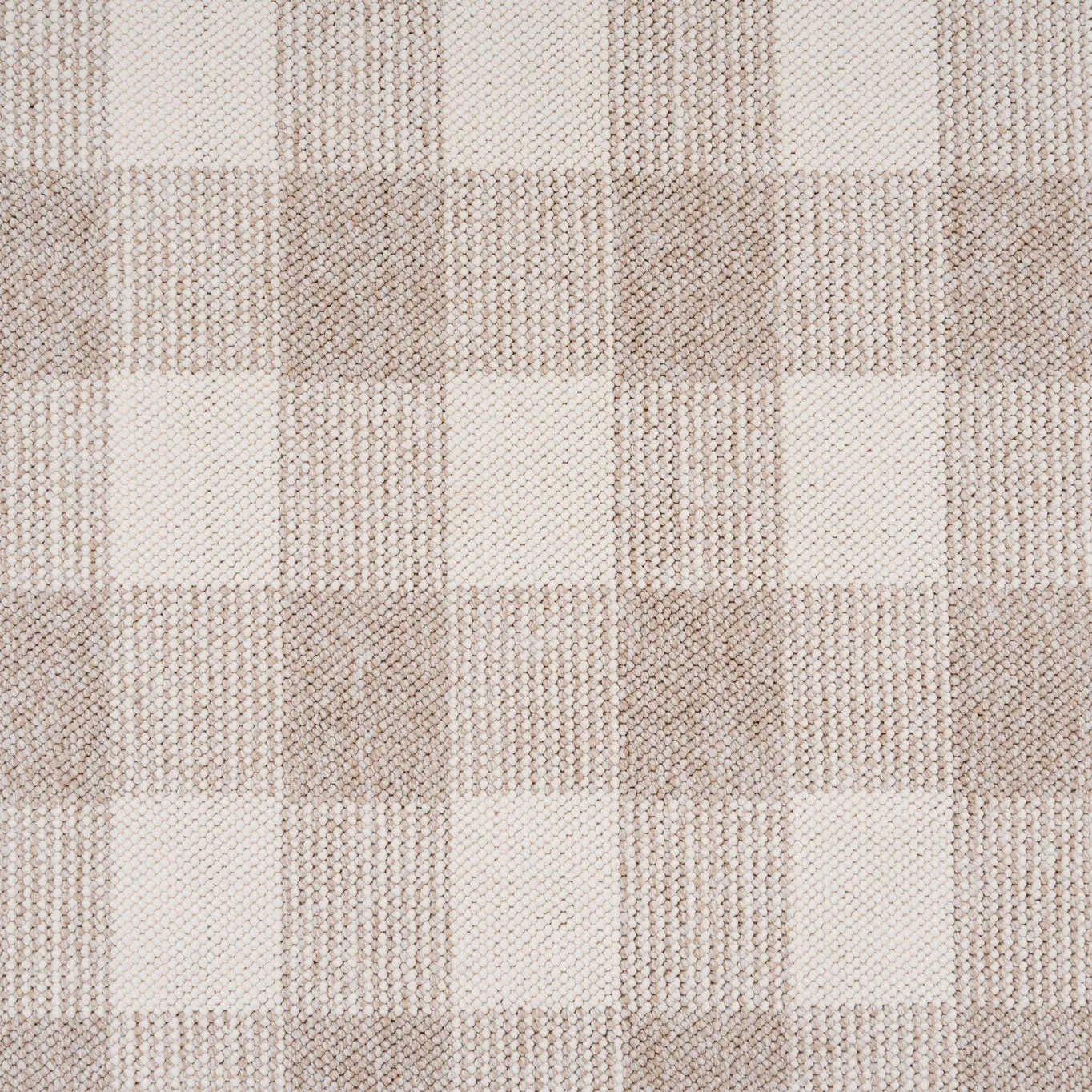 Chunky Beige Wool Style Rug - Etta