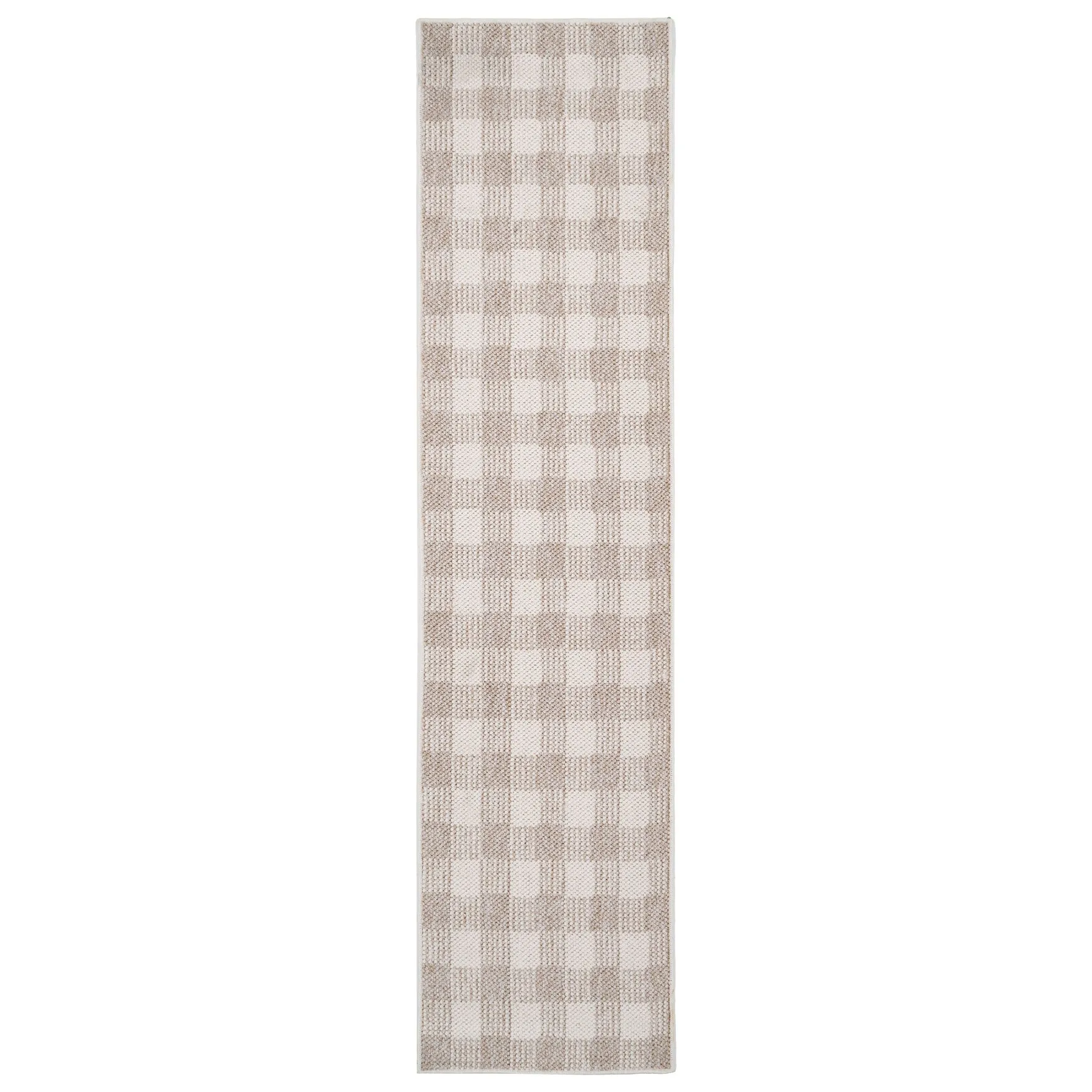 Chunky Beige Wool Style Rug - Etta