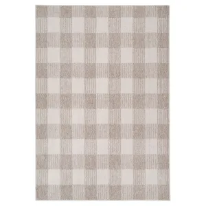 Chunky Beige Wool Style Rug - Etta