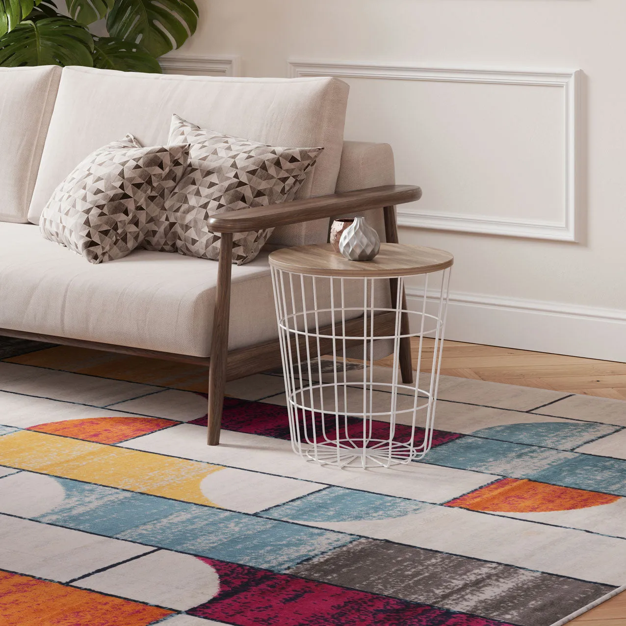 Colourful Wabi Sabi Area Rug