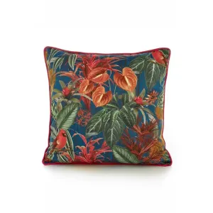 Deyongs 50cm Mauritius Soft Velvet Pipe Trimmed Filled Cushion