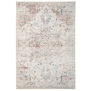 Distressed Multicolour Washable Area Rug - Cecilia