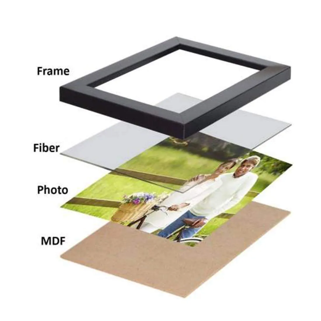 DJ ARTS A4 Size Photo Frame For Wall Black Picture Frame For Home and Office Decoration (Black-A4-9 Frame)