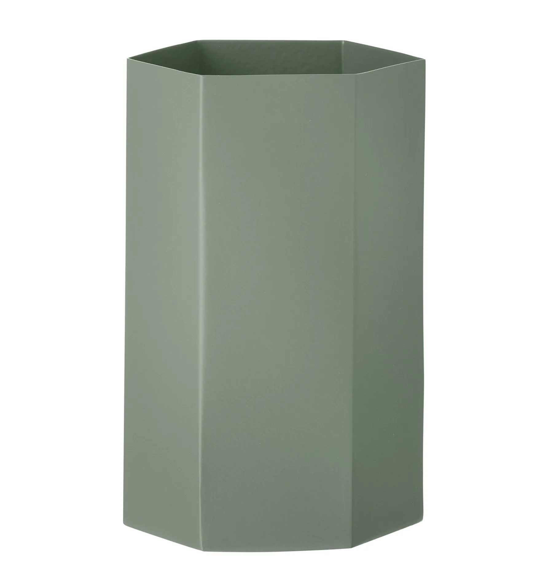 Ferm Living Hexagon Vase - Dusty Green