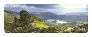 Grasmere from Helm Crag Panoramic Fridge Magnet