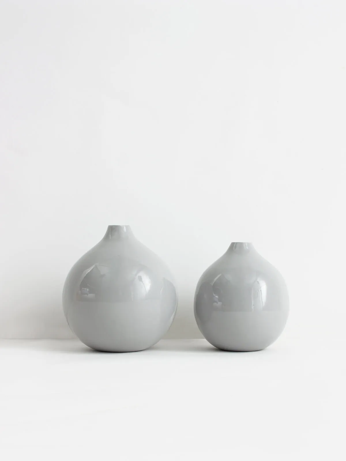 Grey Enamel Ball Vase (Slight Seconds)