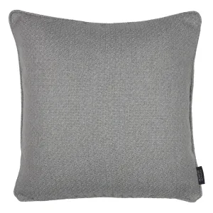 Highlands Soft Grey Textured Plain Cushion