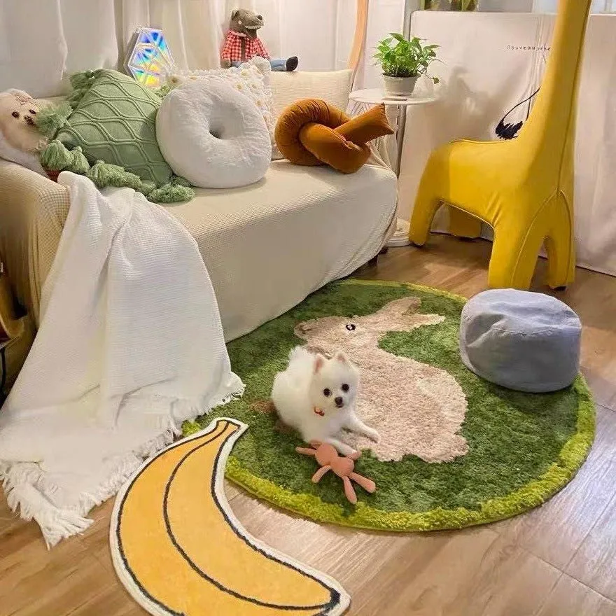 Hoppi-ness Bunny Rug