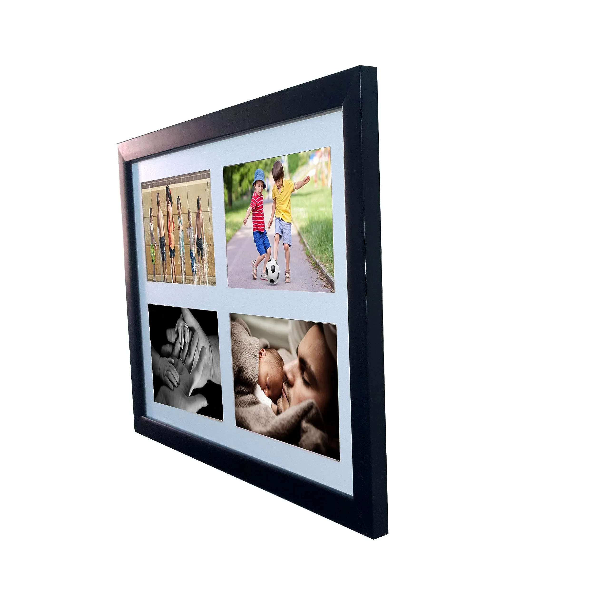 KALA POTLII Wall Hanging Photo Frames for Home & Office Decore | Four in One Single Frame for Living Room & Bed Room Collage Decoration (12 x16 inch, Black)