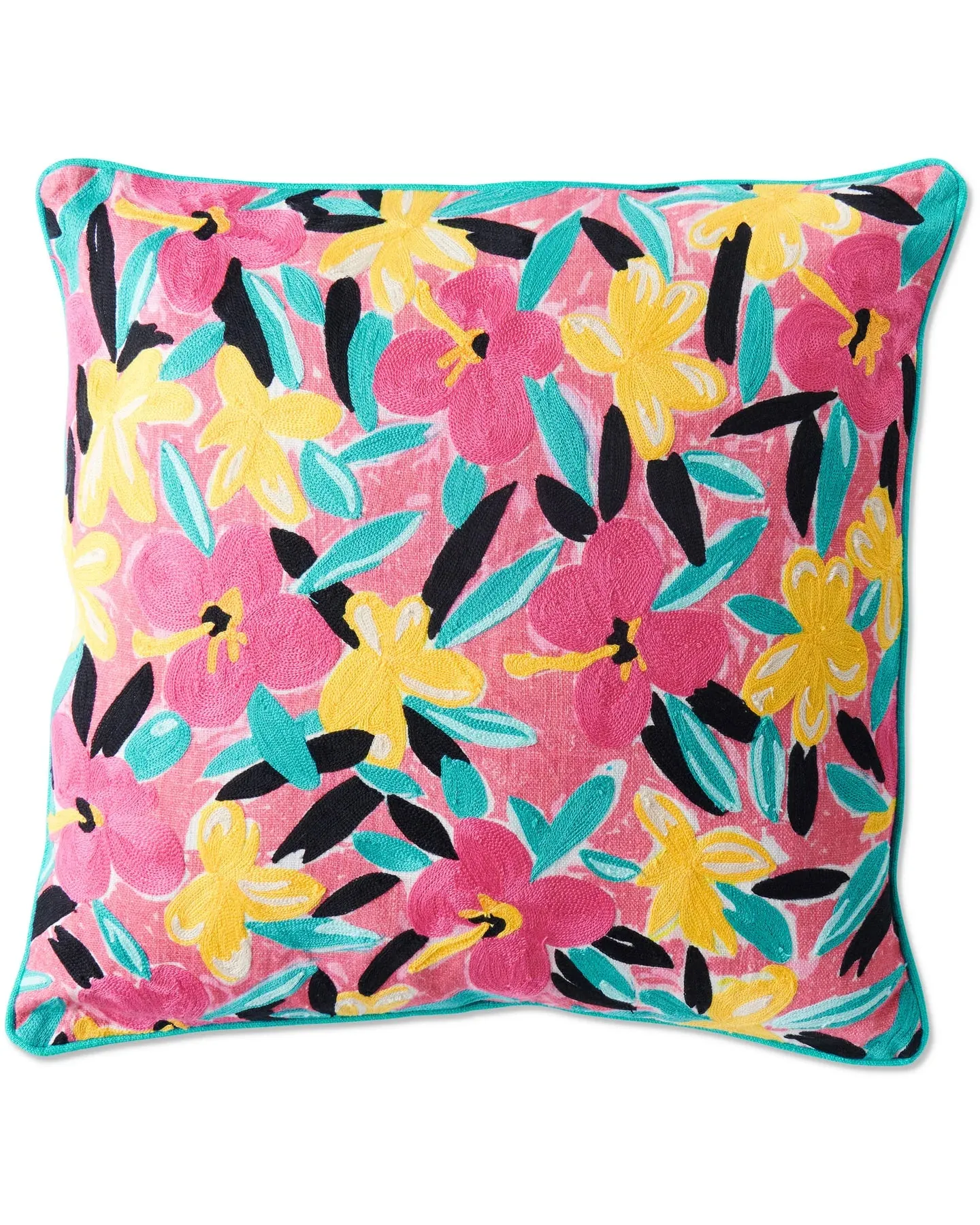 Kip & Co x Ken Done Rainbow Fish Embroidered Cushion