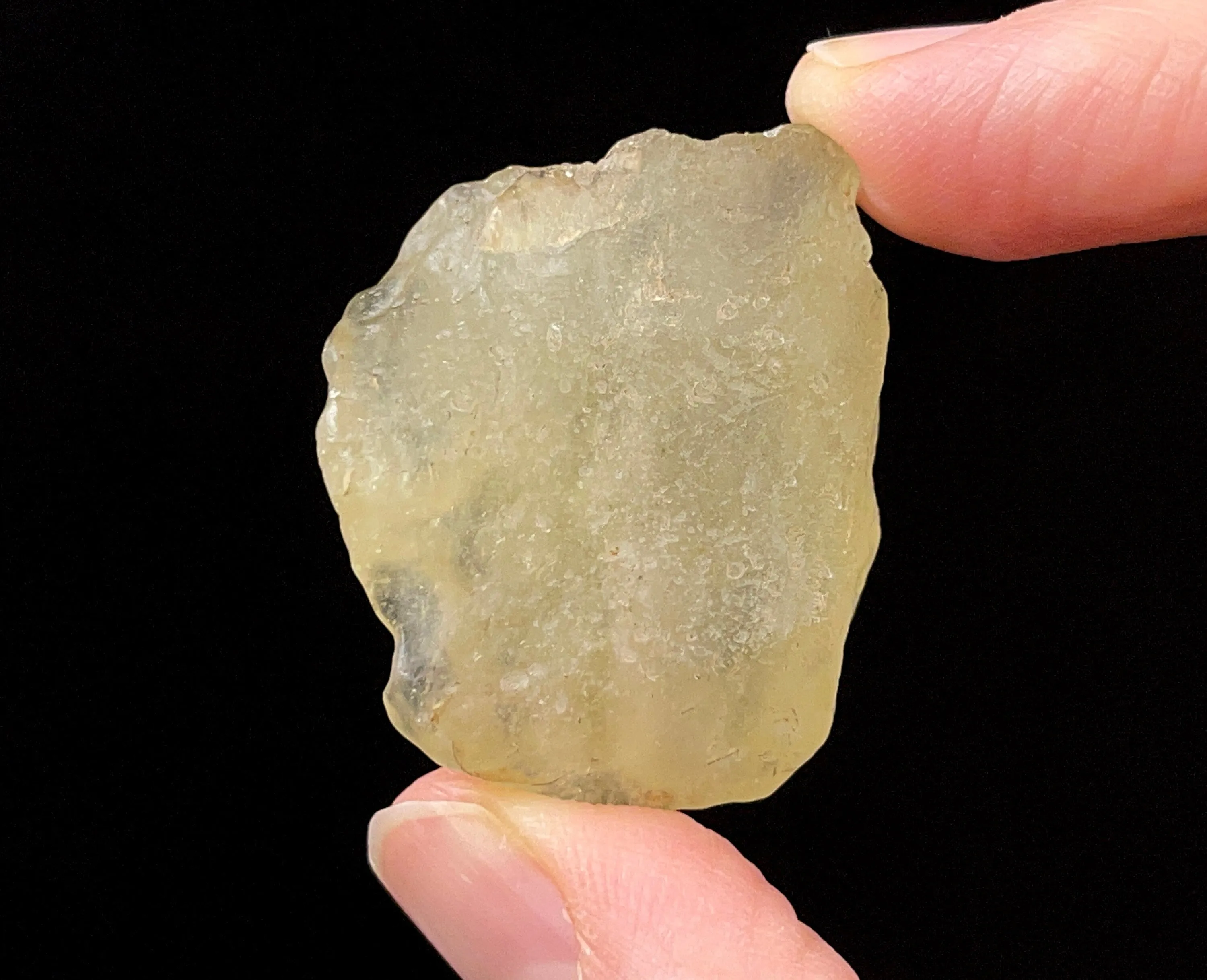 LIBYAN DESERT GLASS, Raw Crystal - Rare, B Grade - Raw Rocks and Minerals, Unique Gift, Home Decor, 52170