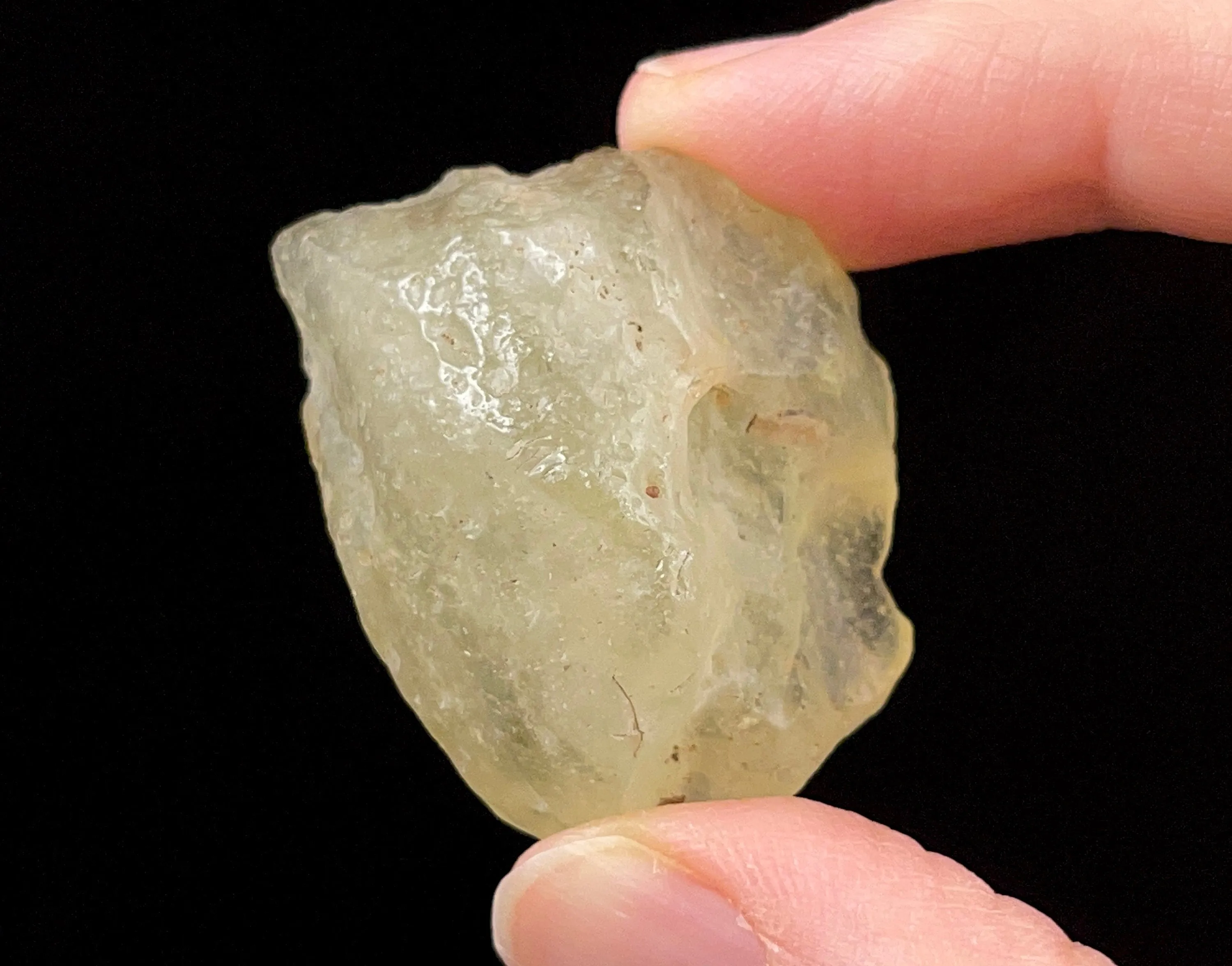 LIBYAN DESERT GLASS, Raw Crystal - Rare, B Grade - Raw Rocks and Minerals, Unique Gift, Home Decor, 52170