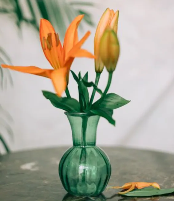 Miniature Green Flower Vase