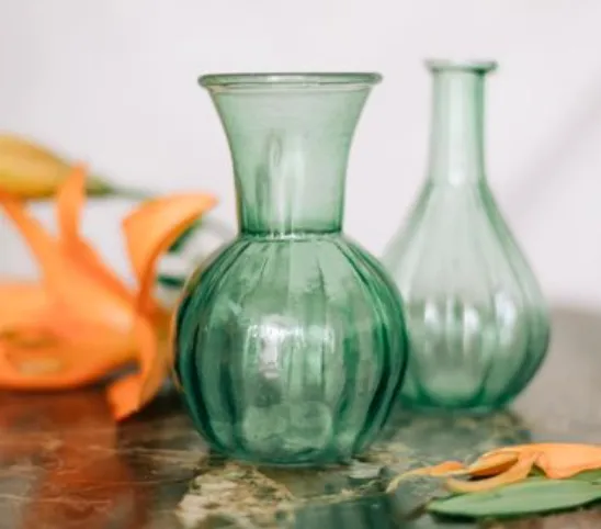 Miniature Green Flower Vase