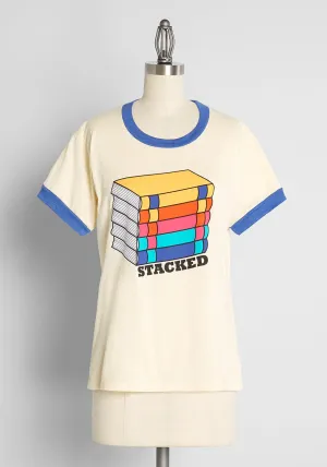 ModCloth x Camp Collection Stacked With Smarts Ringer Tee