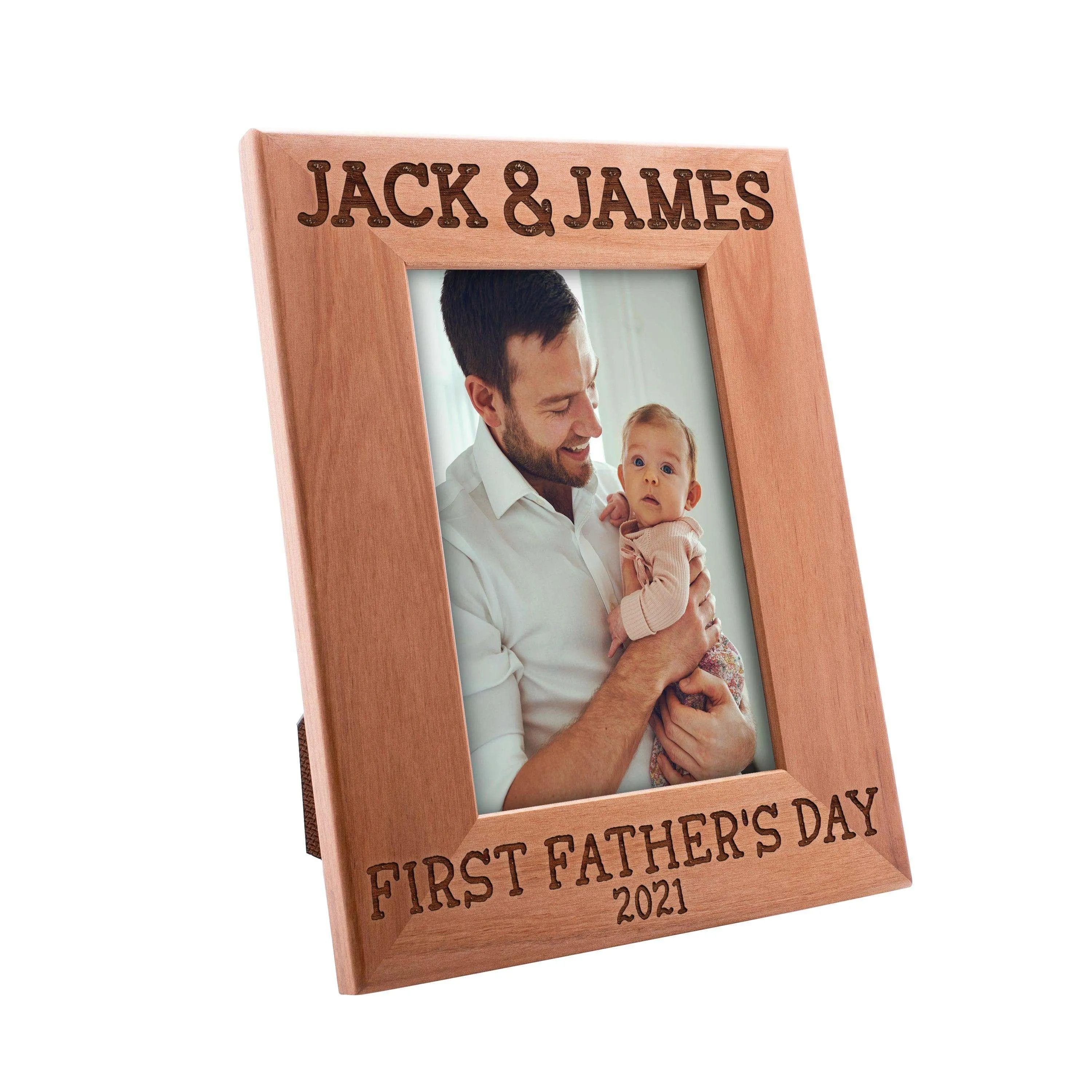 Personalized First Father's Day Picture Frame, Christmas Gifts for Dad