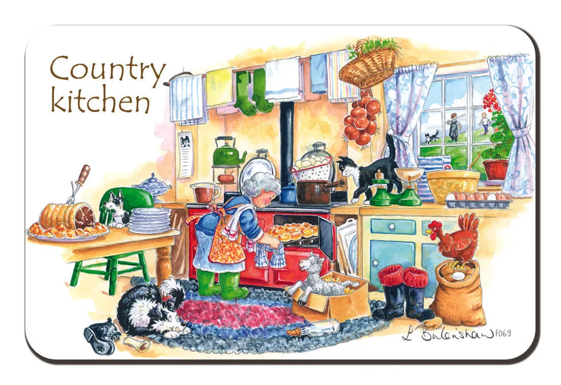 "Country Kitchen" Fridge Magnet