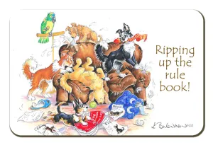 "Ripping Up The Rule Book" Fridge Magnet