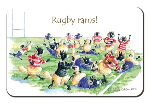 "Rugby Rams" Fridge Magnet