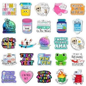 Saysurey 25 Pcs Funny Fridge Magnets Reusable Cute Nurse Refrigerator Magnets Fun Cool Magnetic Anime Refrigerator Magnets for Office School Work Adult Home Car Locker Cabinet Gifts Decorations