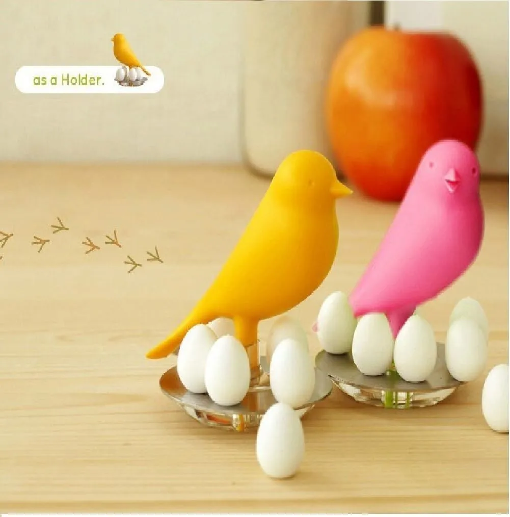 Sparrow Egg & Bird Shape Magnets 6 Eggs & 1 Bird for Note Holder Sticker, Home, Office, Refrigerator Decoration