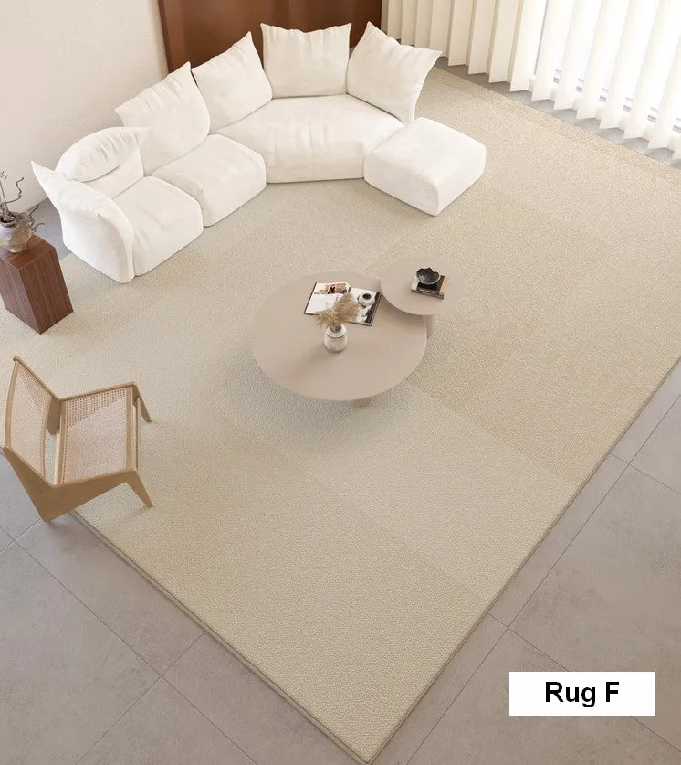 Unique Contemporary Modern Rugs, Large Cream Color Geometric Carpets, Abstract Modern Rugs for Living Room, Soft Modern Rugs under Dining Room Table