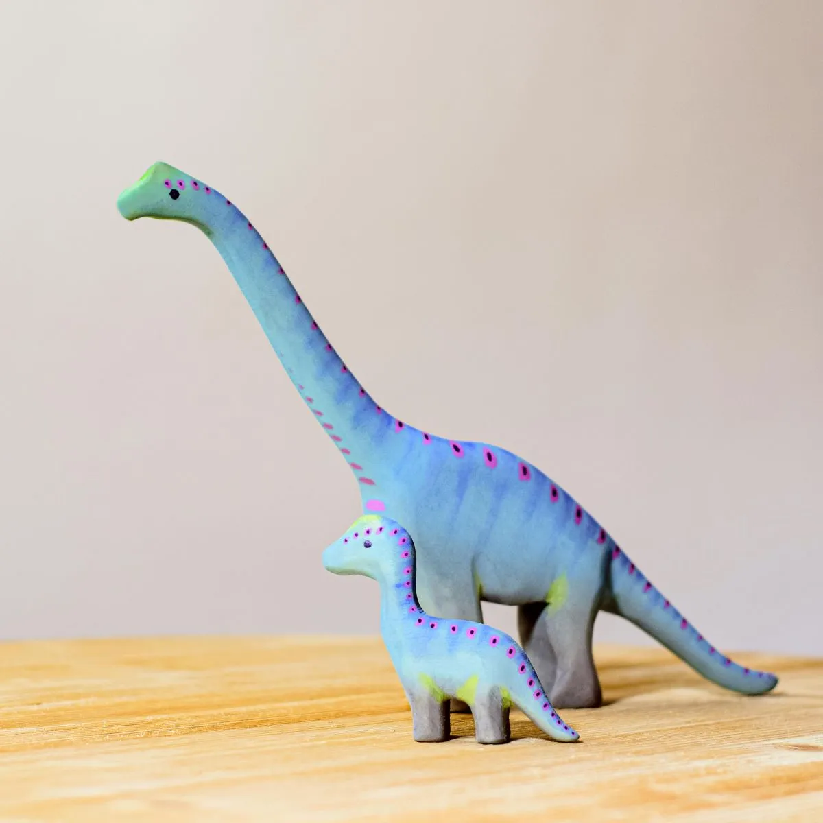 Wooden Brontosaurus - Baby