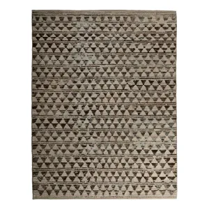 Zameen Patterned Modern Wool Rug - 9'3" x 11'8"